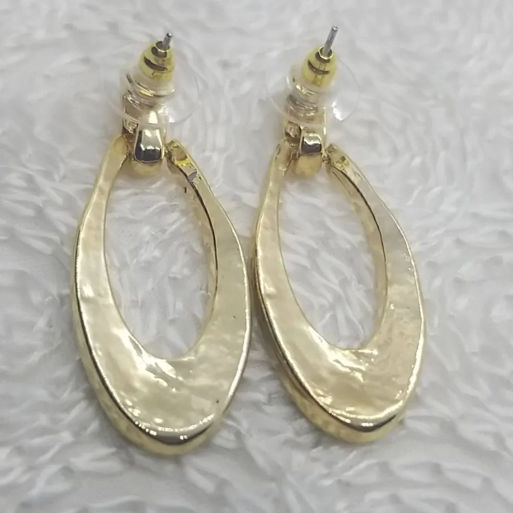 Hoop Earrings 3 Pairs Black Hoop Silver Gold Crystal Earrings